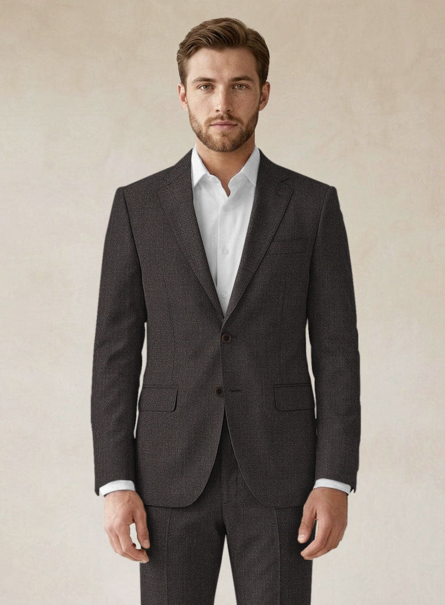 Scabal Sauri Brown Wool Jacket - StudioSuits