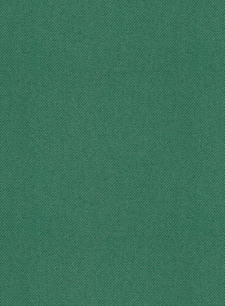 Scabal Sea Green Cotton Stretch Suit - StudioSuits