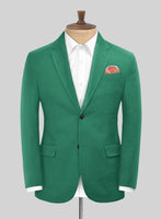 Scabal Sea Green Cotton Stretch Suit - StudioSuits