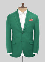 Scabal Sea Green Cotton Stretch Suit - StudioSuits