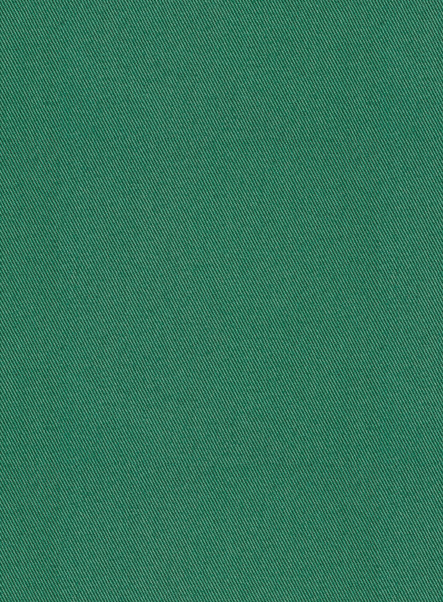 Scabal Sea Green Cotton Stretch Suit - StudioSuits