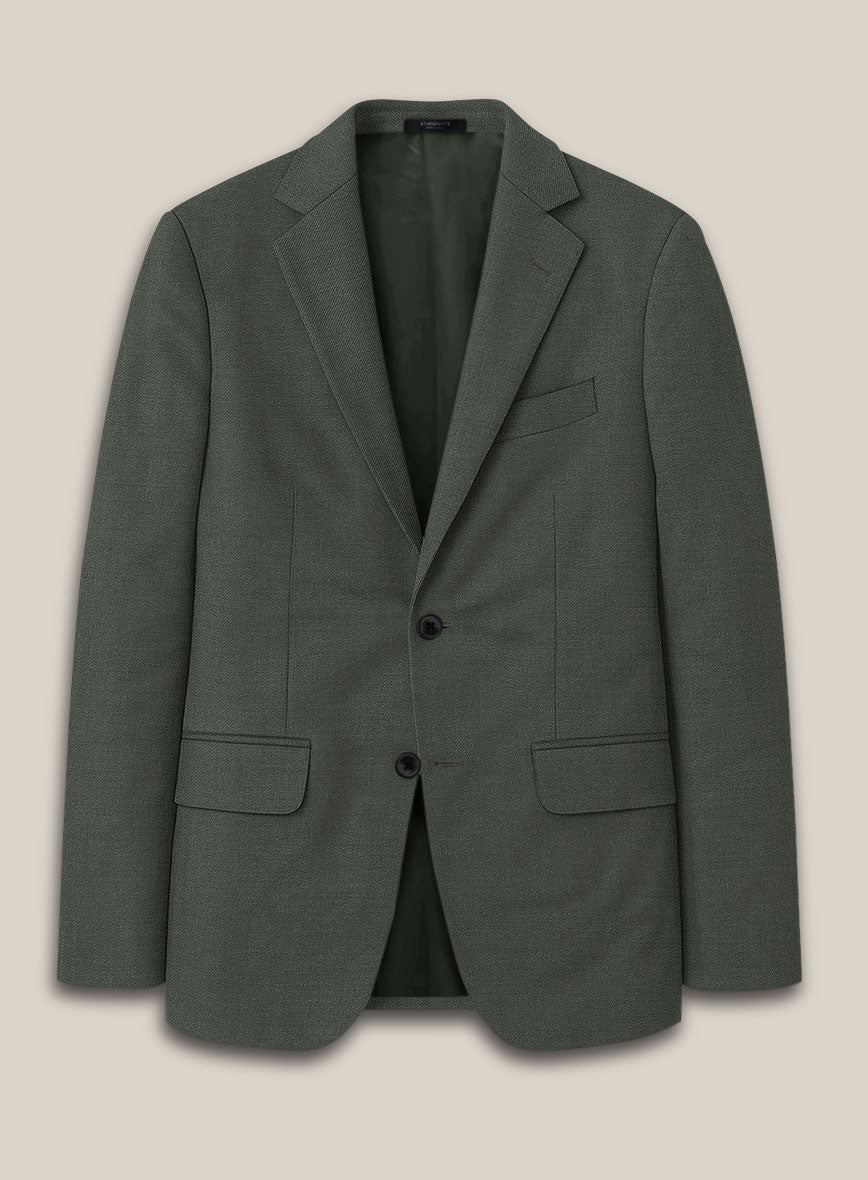 Scabal Seaweed Green Wool Suit - StudioSuits