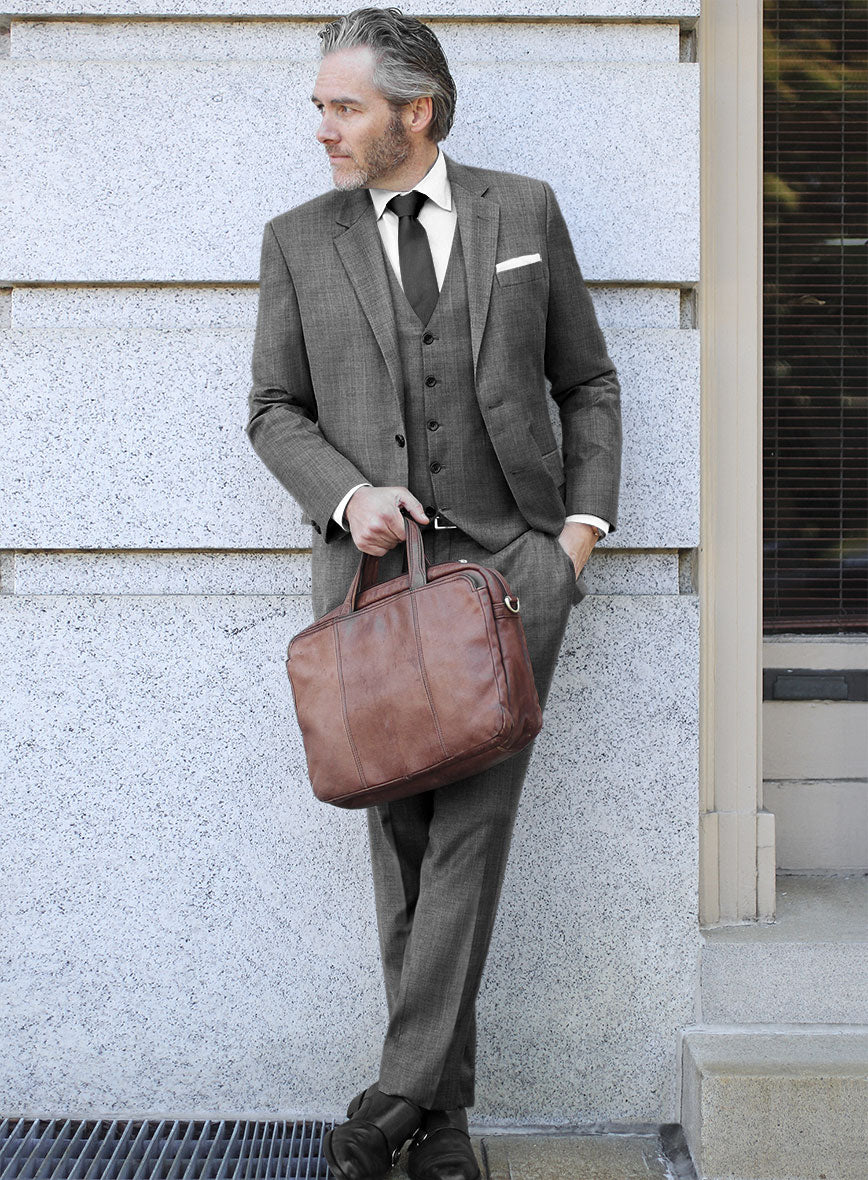 Scabal Segudo Twill Gray Wool Suit – StudioSuits Scabal Segudo Twill Gray Wool Suit – StudioSuits