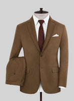 Scabal Sepia Brown Wool Suit - StudioSuits