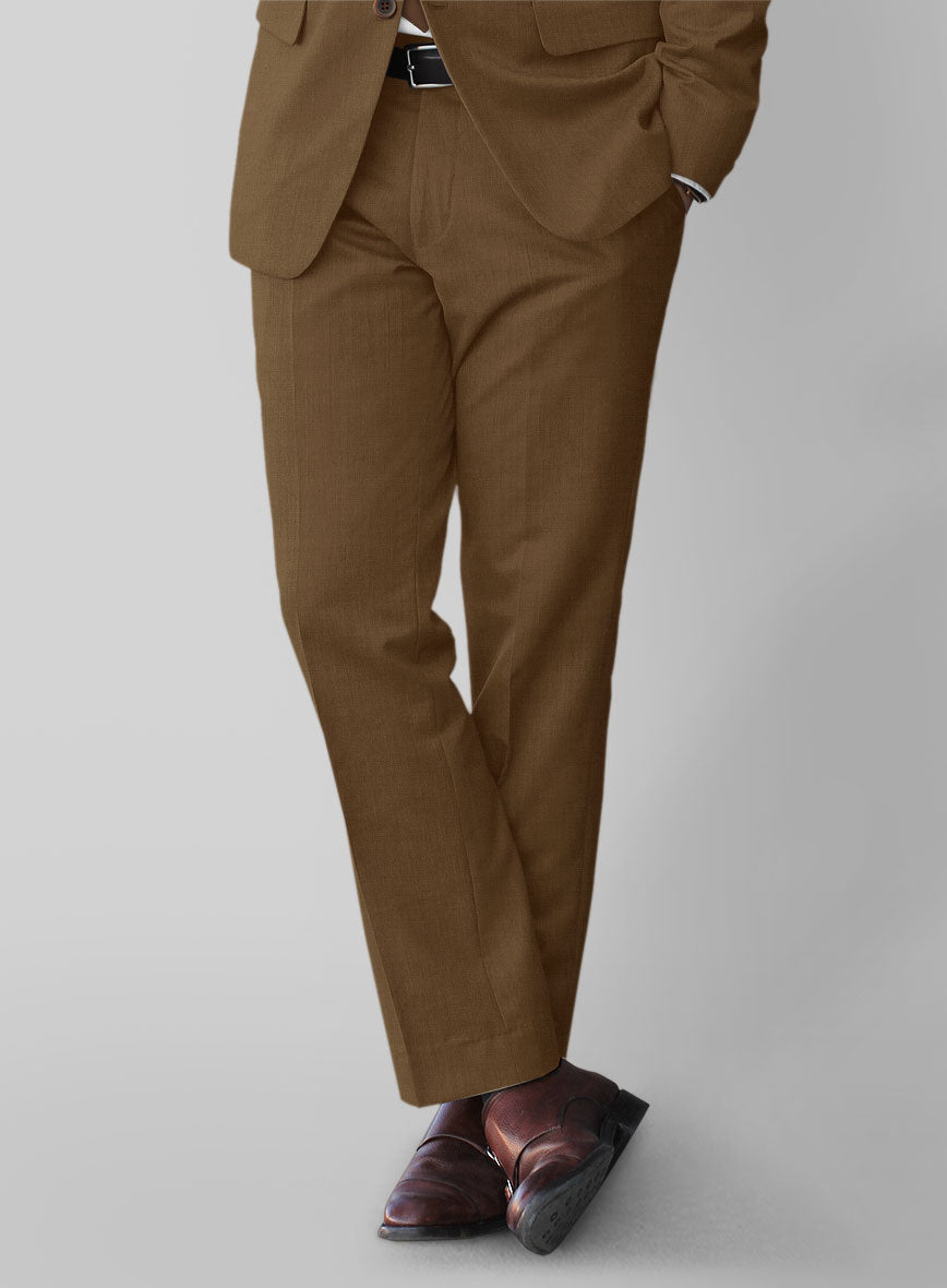 Scabal Sepia Brown Wool Suit - StudioSuits
