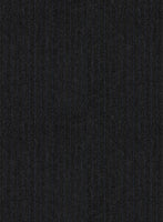 Scabal Sapphire Pinstripe Charcoal Wool Jacket - StudioSuits