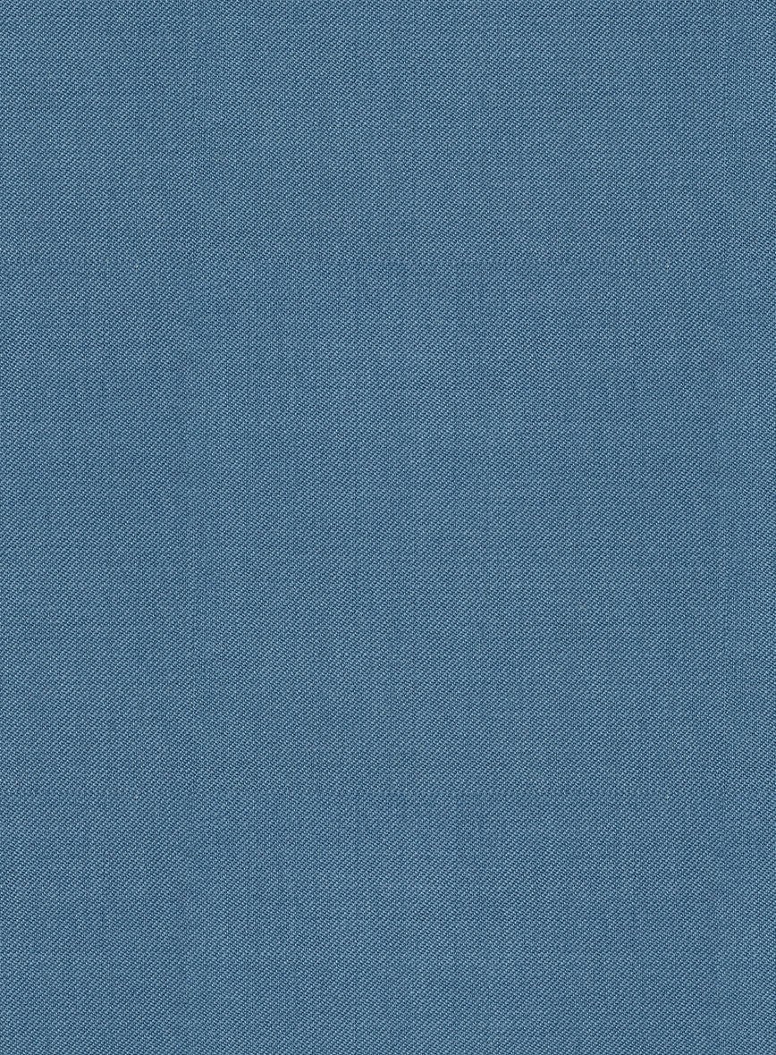 Scabal Steel Blue Wool Suit - StudioSuits