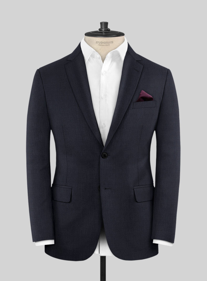 Scabal Tedra Blue Wool Jacket - StudioSuits