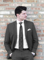 Scabal Tierra Twill Gray Wool Suit - StudioSuits