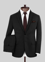 Scabal Tolno Black Wool Suit - StudioSuits