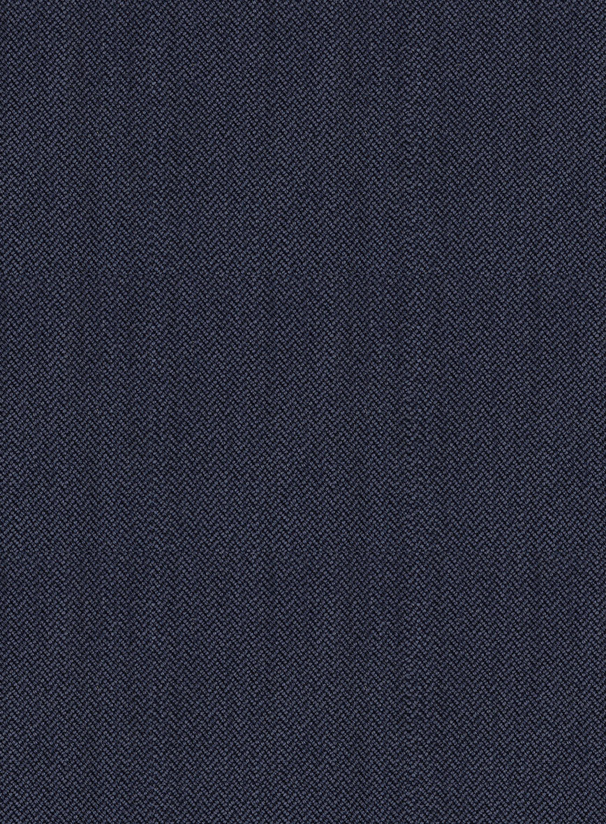 Scabal Tornado Abran Blue Wool Pants - StudioSuits