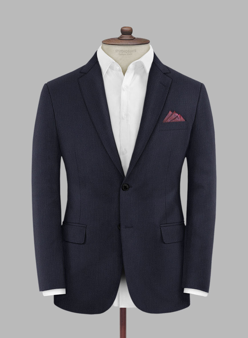 Scabal Tornado Blasi Blue Wool Jacket - StudioSuits