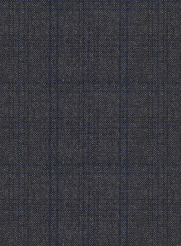 Scabal Tornado Checks Dark Gray Wool Jacket - StudioSuits