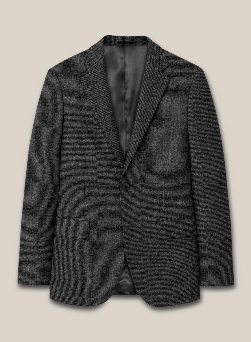 Scabal Tornado Gallo Charcoal Wool Jacket - StudioSuits