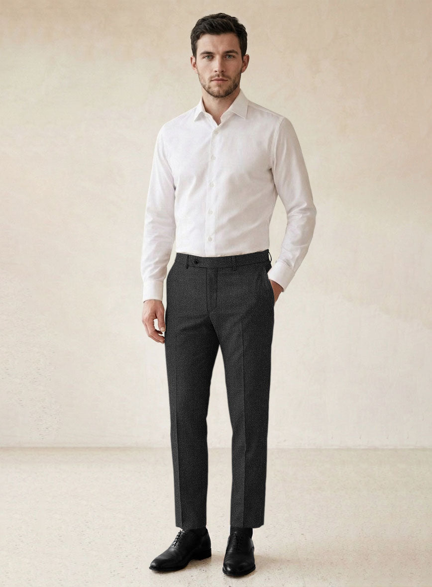 Scabal Tornado Gallo Charcoal Wool Suit - StudioSuits