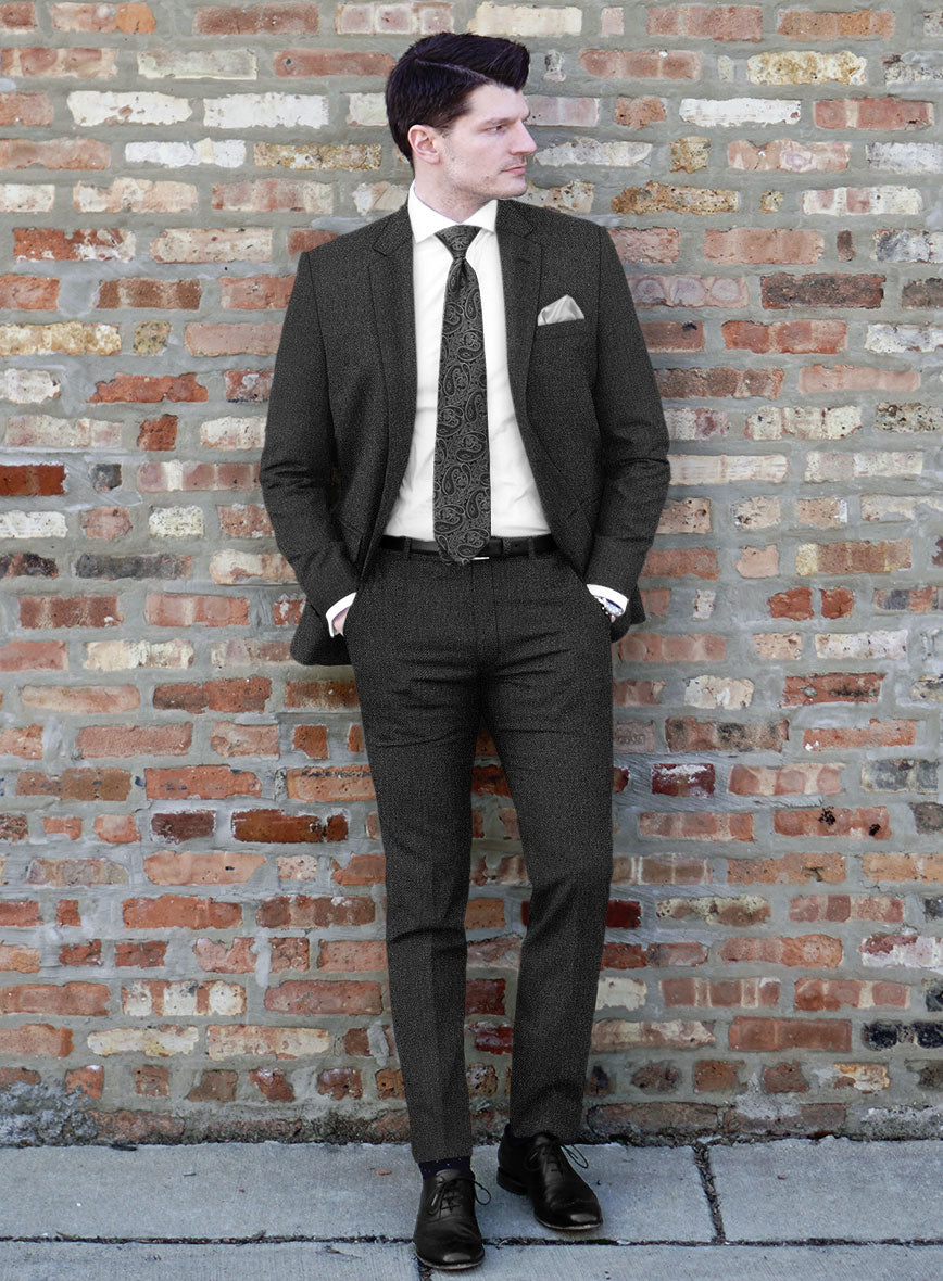 Scabal Tornado Gallo Charcoal Wool Suit - StudioSuits
