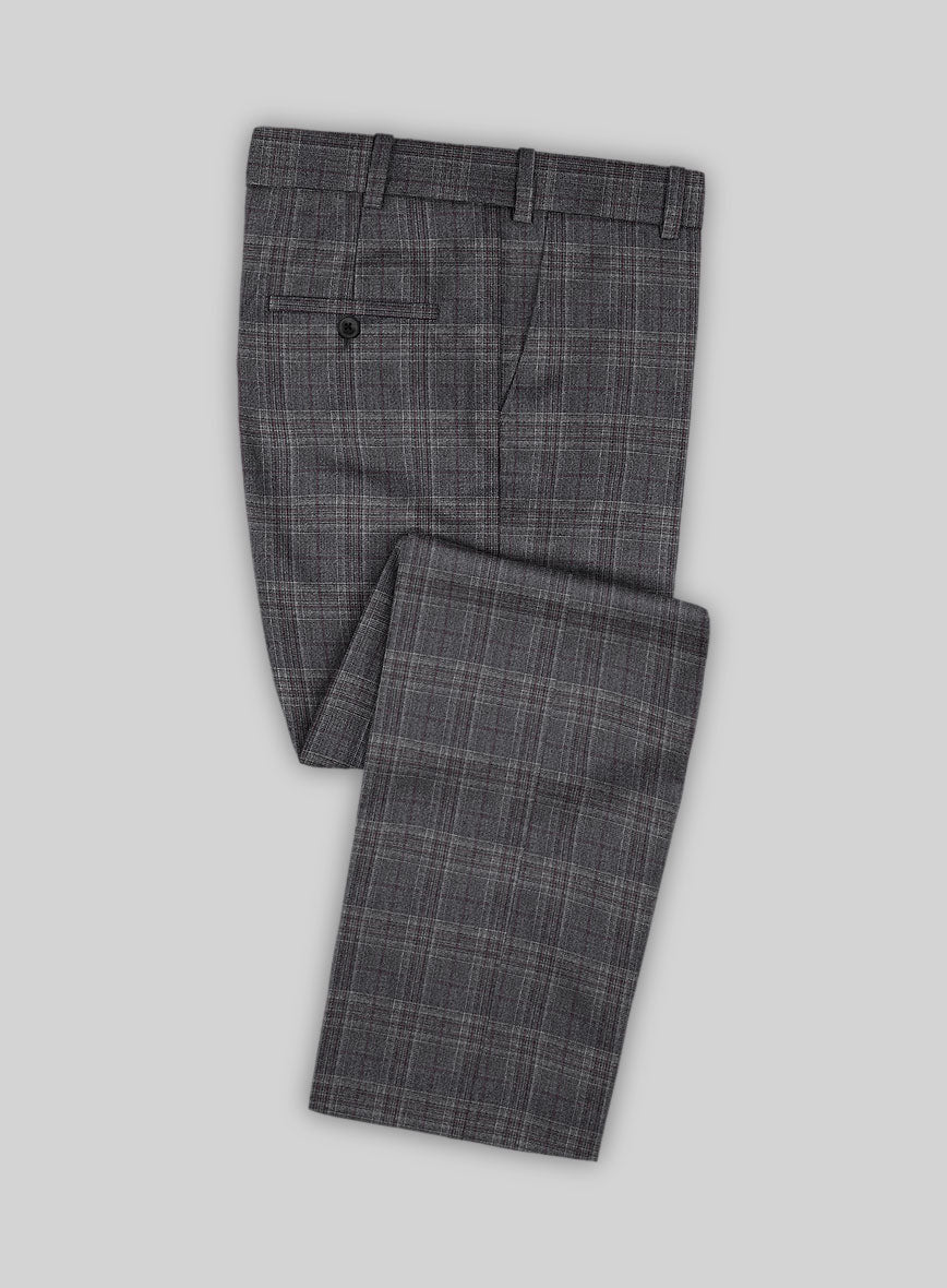 Scabal Tornado Glen Gray Wool Suit - StudioSuits