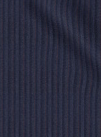Scabal Tornado Herringbone Dark Blue Wool Jacket - StudioSuits