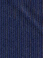 Scabal Tornado Herringbone Royal Blue Wool Jacket - StudioSuits