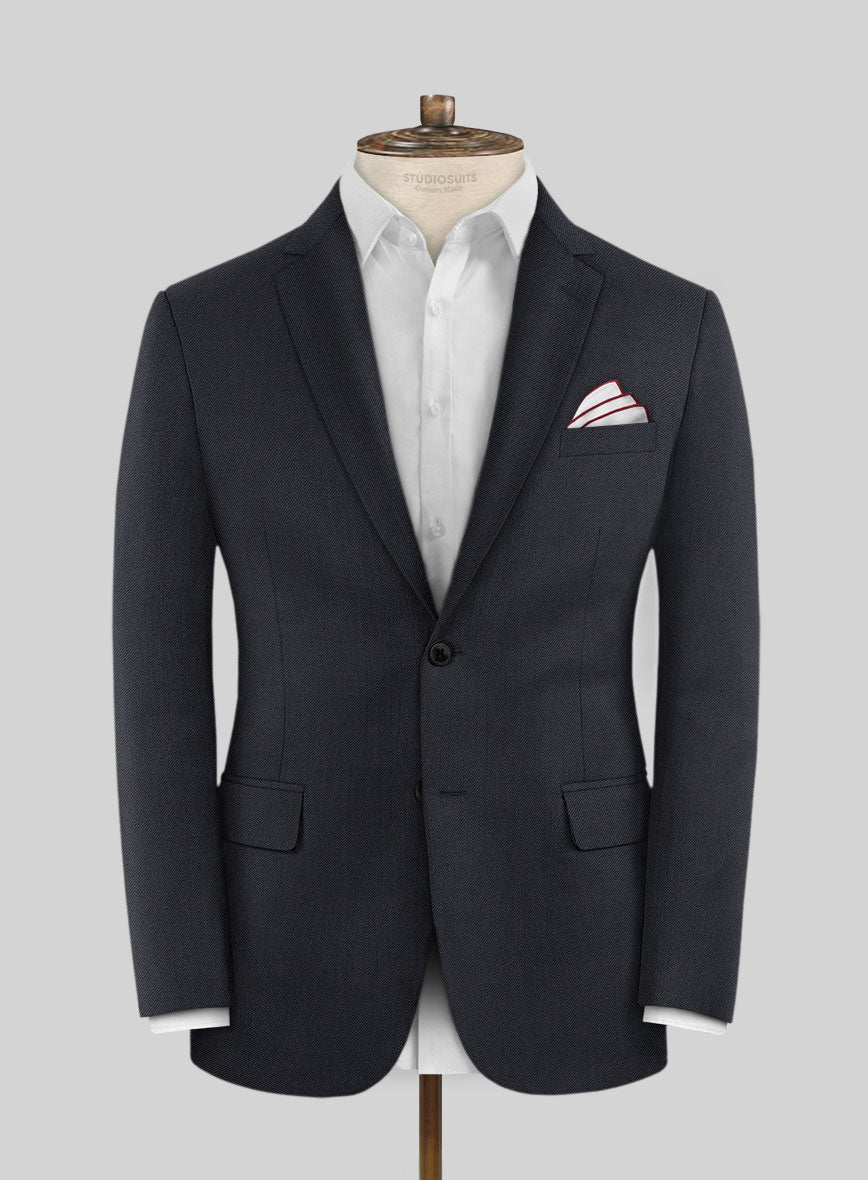 Scabal Tornado Metra Blue Wool Jacket - StudioSuits