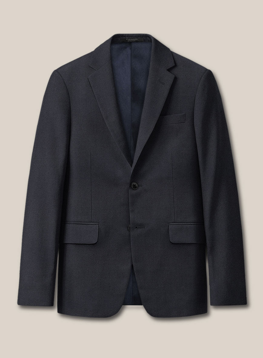 Scabal Tornado Metra Blue Wool Suit - StudioSuits