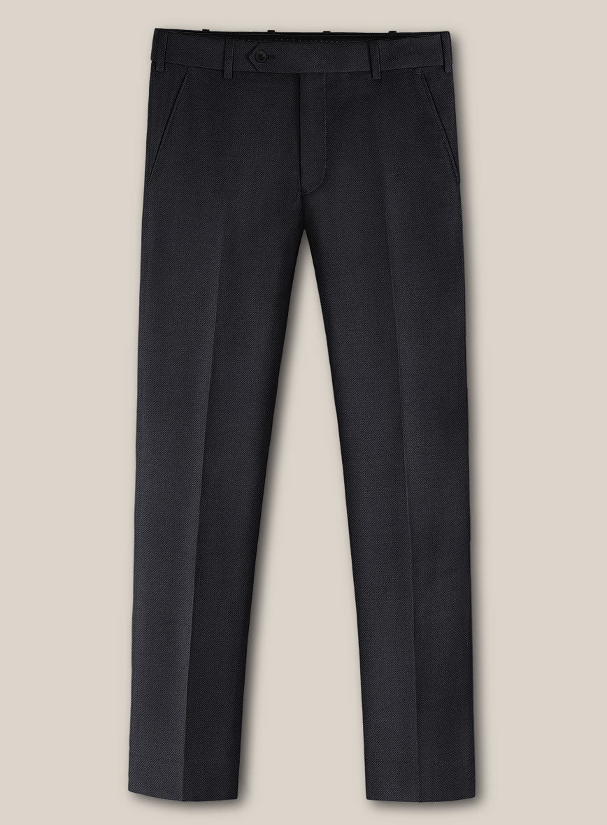 Scabal Tornado Metra Blue Wool Pants - StudioSuits