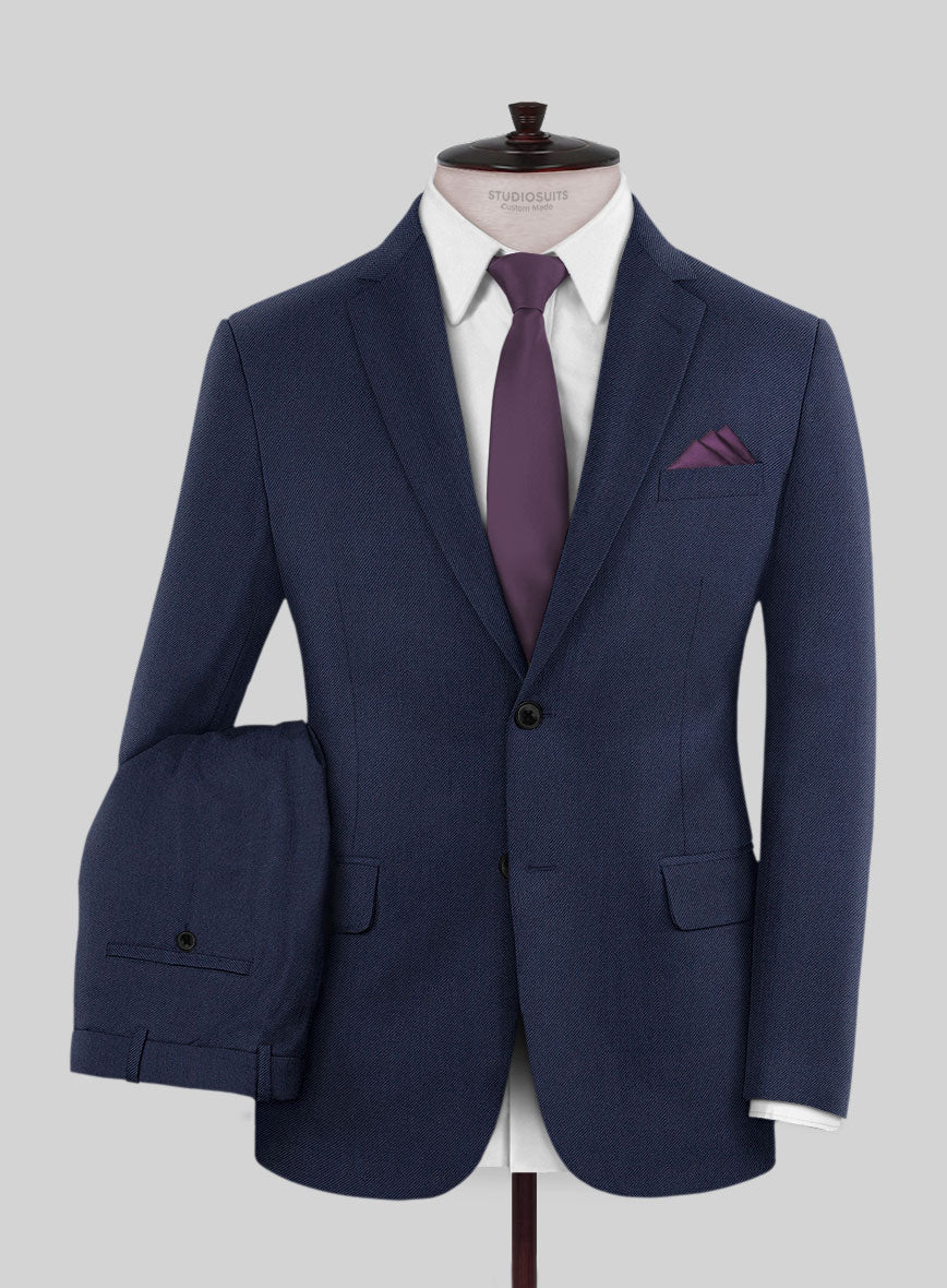 Scabal Tornado Oili Blue Wool Suit - StudioSuits