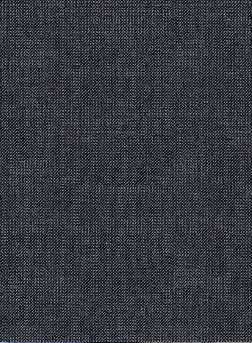 Scabal Tornado Pin Check Blue Wool Jacket - StudioSuits