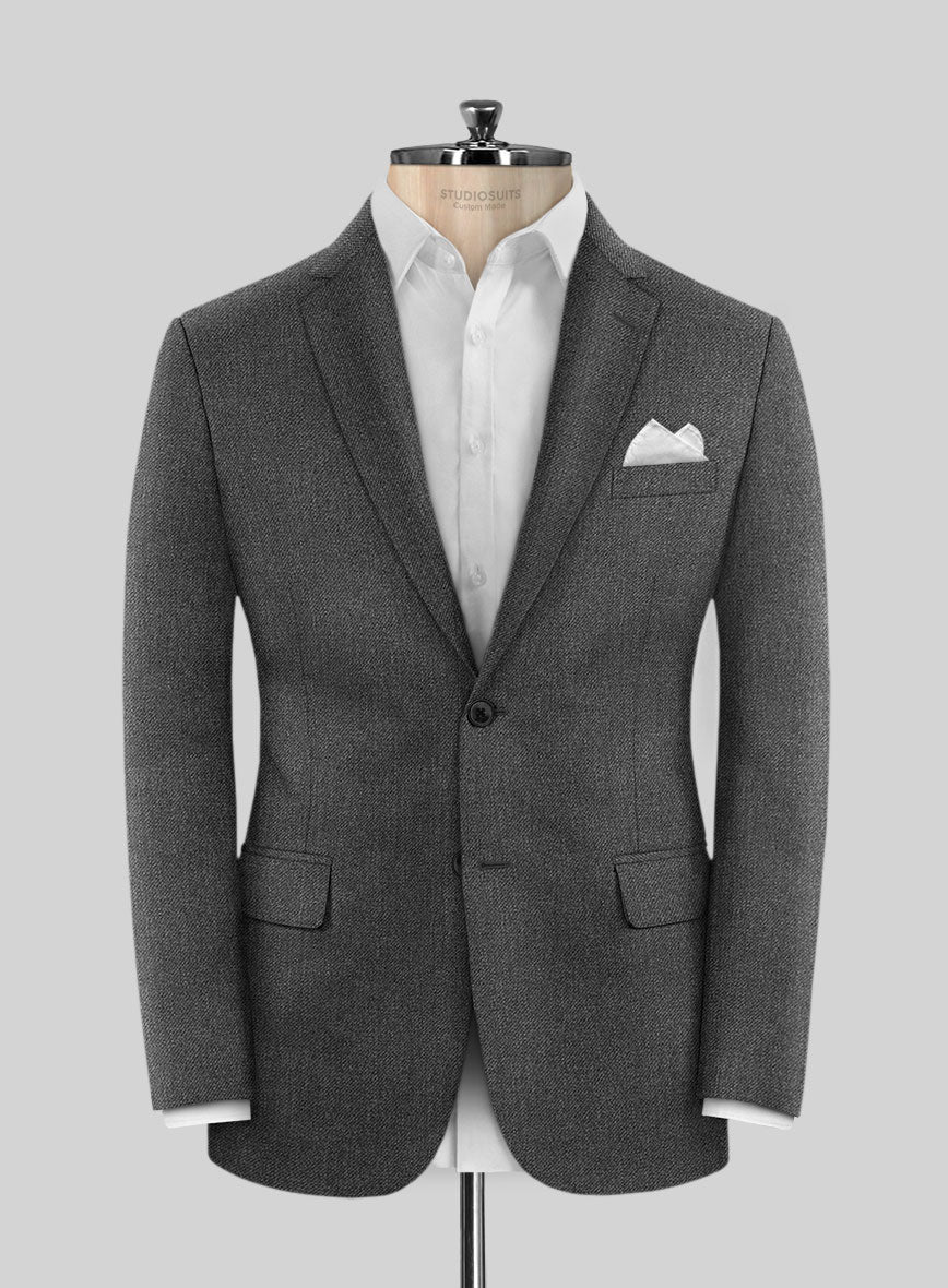 Scabal Tornado Renar Gray Wool Jacket - StudioSuits
