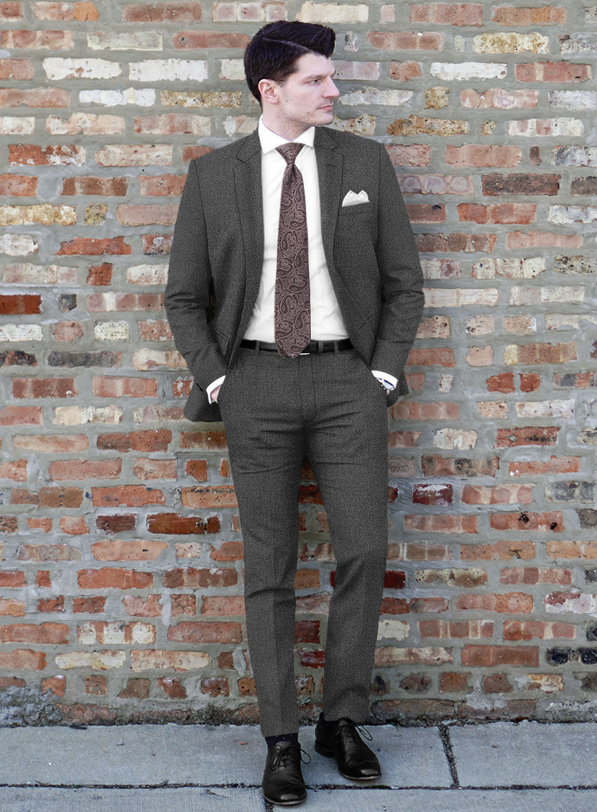Scabal Tornado Renar Gray Wool Suit - StudioSuits
