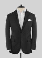 Scabal Tornado Shico Black Wool Jacket - StudioSuits