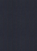 Scabal Tornado Stripes Midnight Blue Wool Jacket - StudioSuits