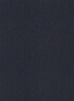 Scabal Tornado Stripes Midnight Blue Wool Jacket - StudioSuits