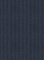 Scabal Tornado Stripes Blue Wool Jacket - StudioSuits
