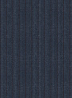 Scabal Tornado Stripes Blue Wool Jacket - StudioSuits