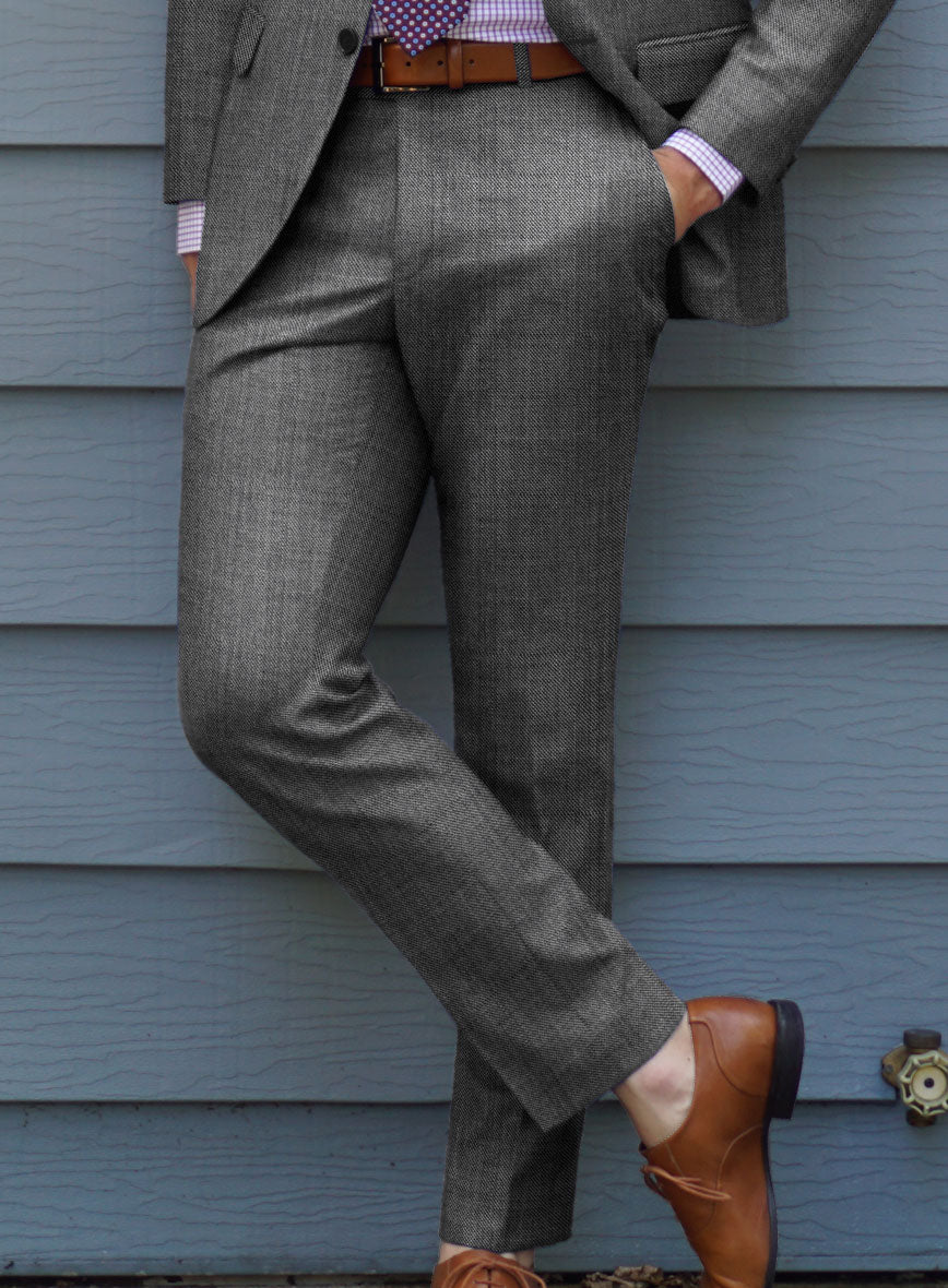 Scabal Suits Scabal Tornado Twill Gray Blue Wool Suit – StudioSuits