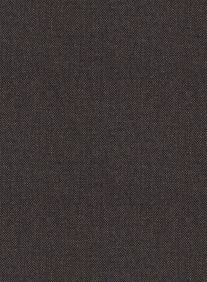 Scabal Tornado Twill Brown Wool Jacket - StudioSuits