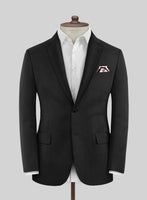 Scabal Tunata Stripe Black Wool Suit - StudioSuits