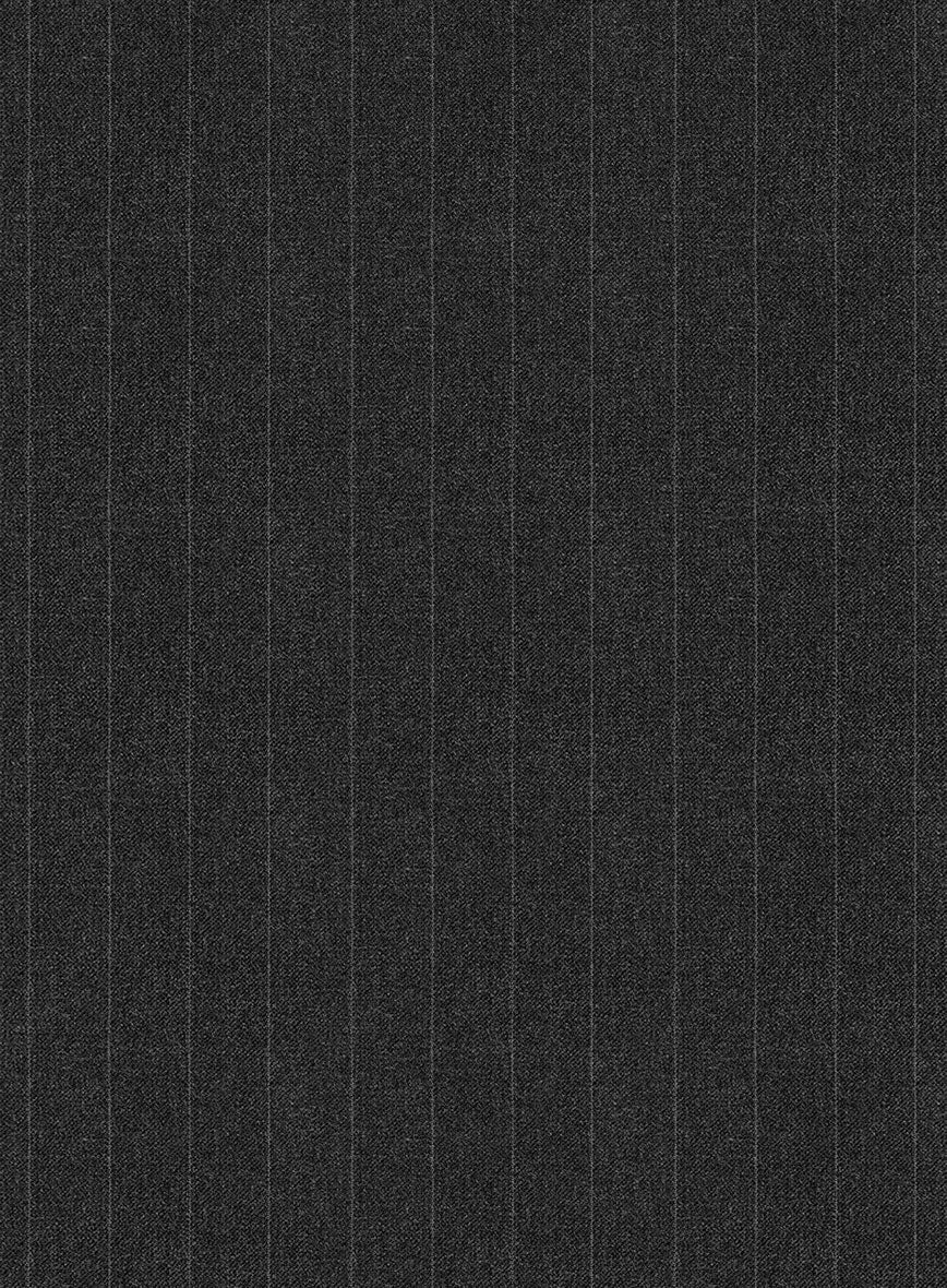 Scabal Vadal Stripe Gray Wool Jacket - StudioSuits