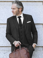 Scabal Vadal Stripe Gray Wool Suit - StudioSuits