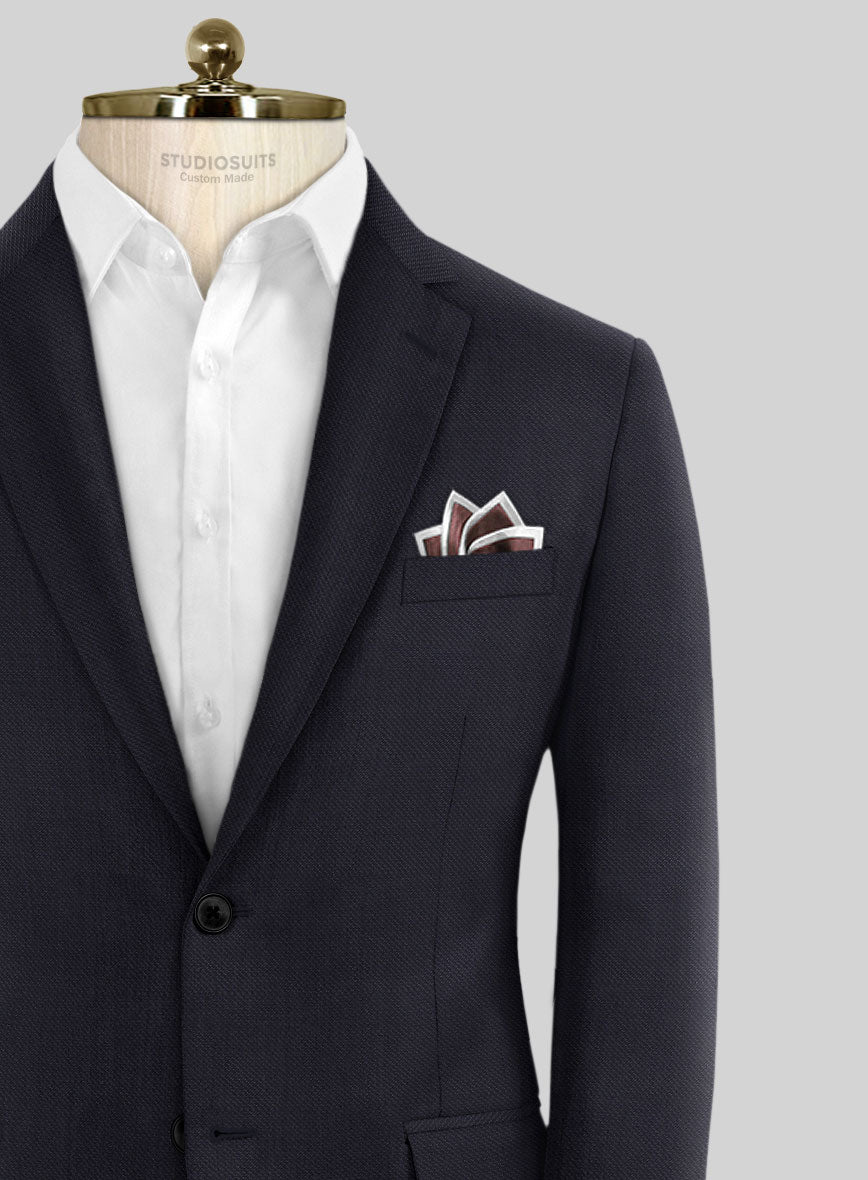 Scabal Vistre Blue Wool Jacket - StudioSuits