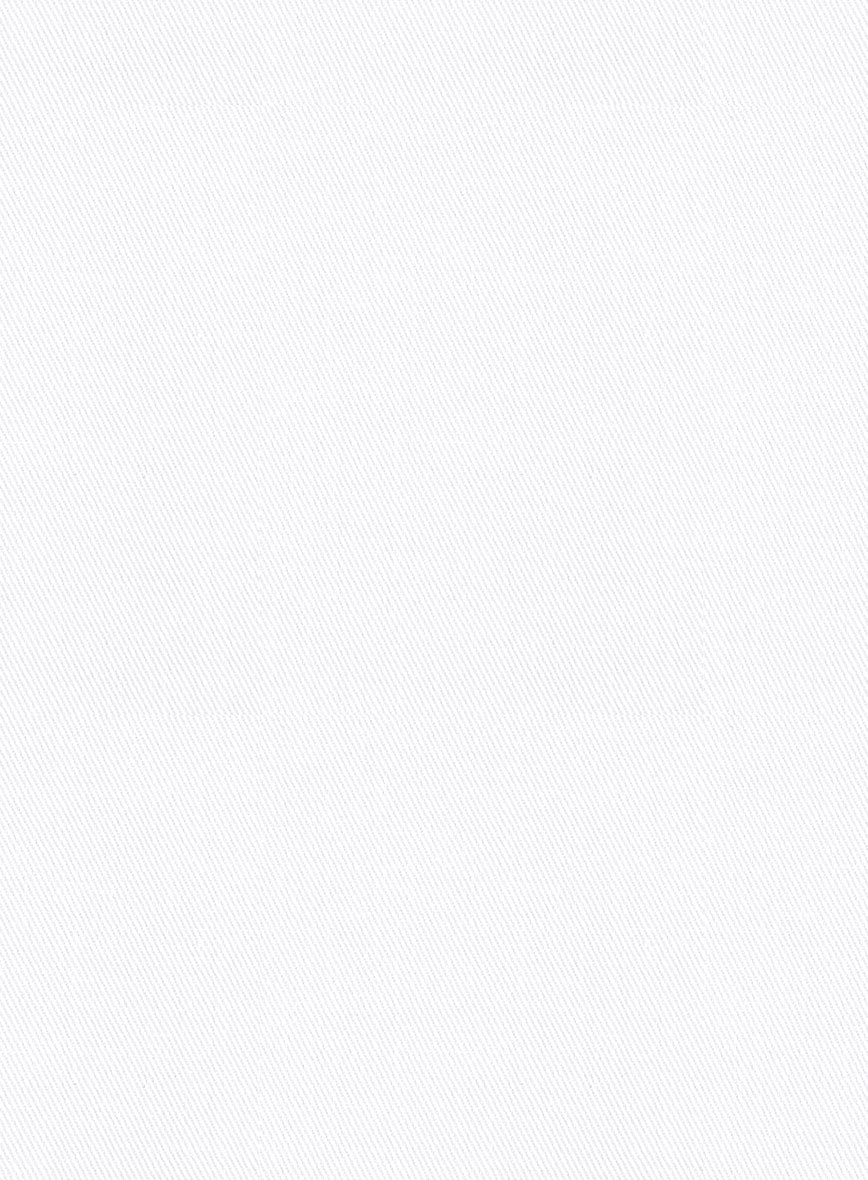 Scabal White Cotton Stretch Jacket - StudioSuits