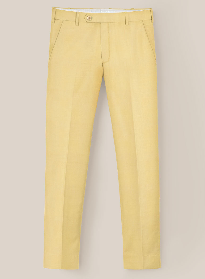 Scabal Yellow Wool Suit - StudioSuits