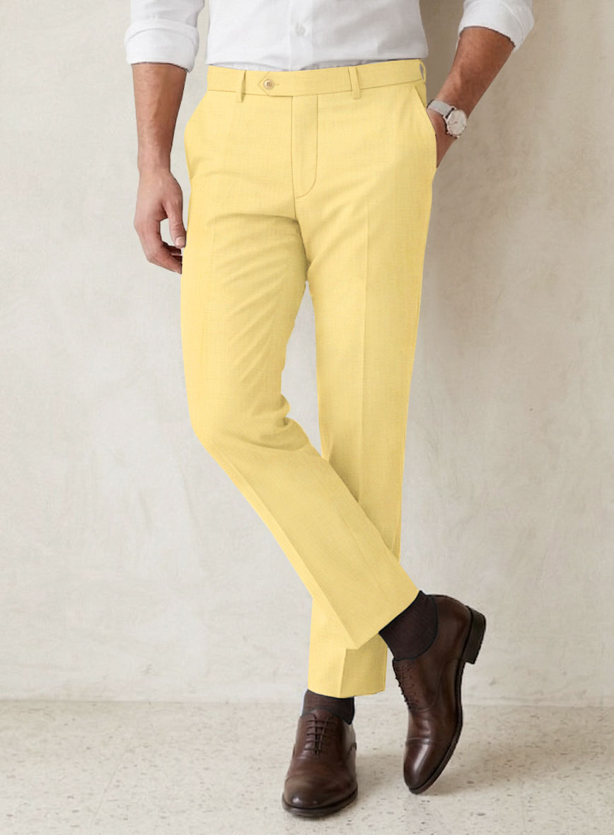 Scabal Yellow Wool Suit - StudioSuits