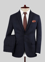 Scabal Londoner Allamo Stripe Blue Wool Suit - StudioSuits