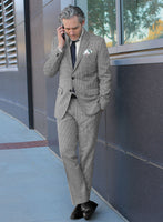 Scabal Belisa Houndstooth BW Wool Suit - StudioSuits