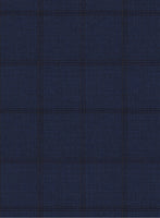 Scabal Londoner Eside Checks Blue Wool Jacket - StudioSuits