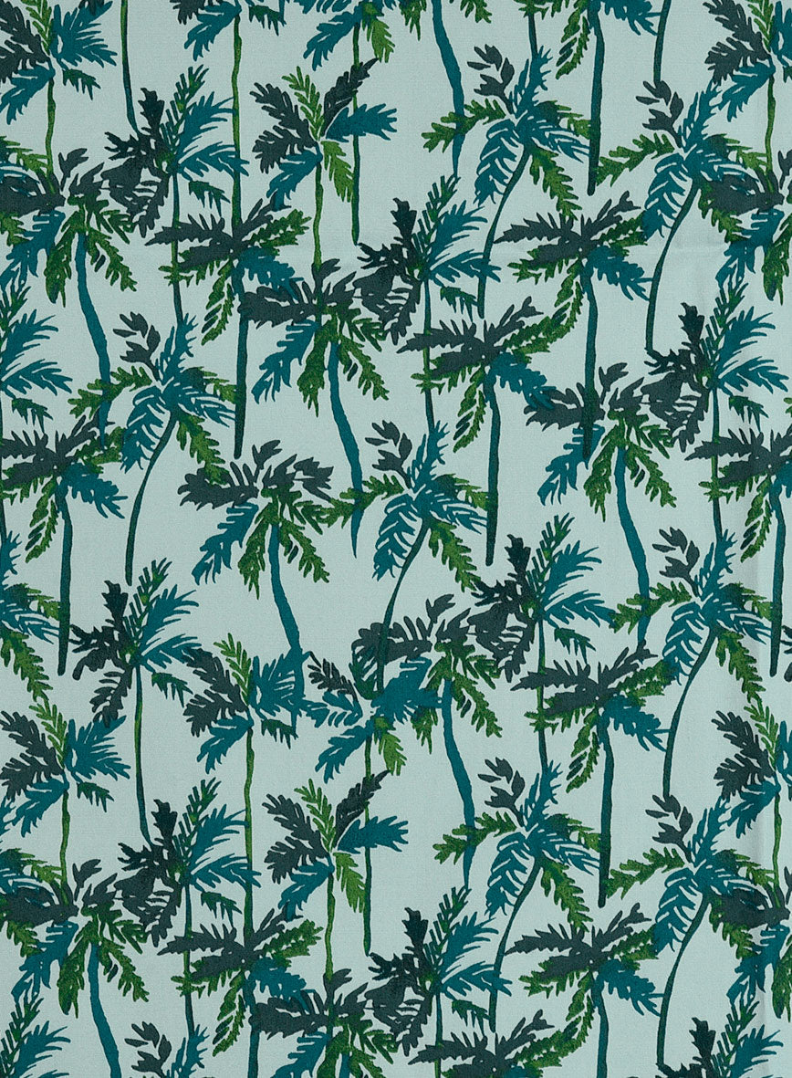 Sea Fern Cotton Lycra Shirt - StudioSuits