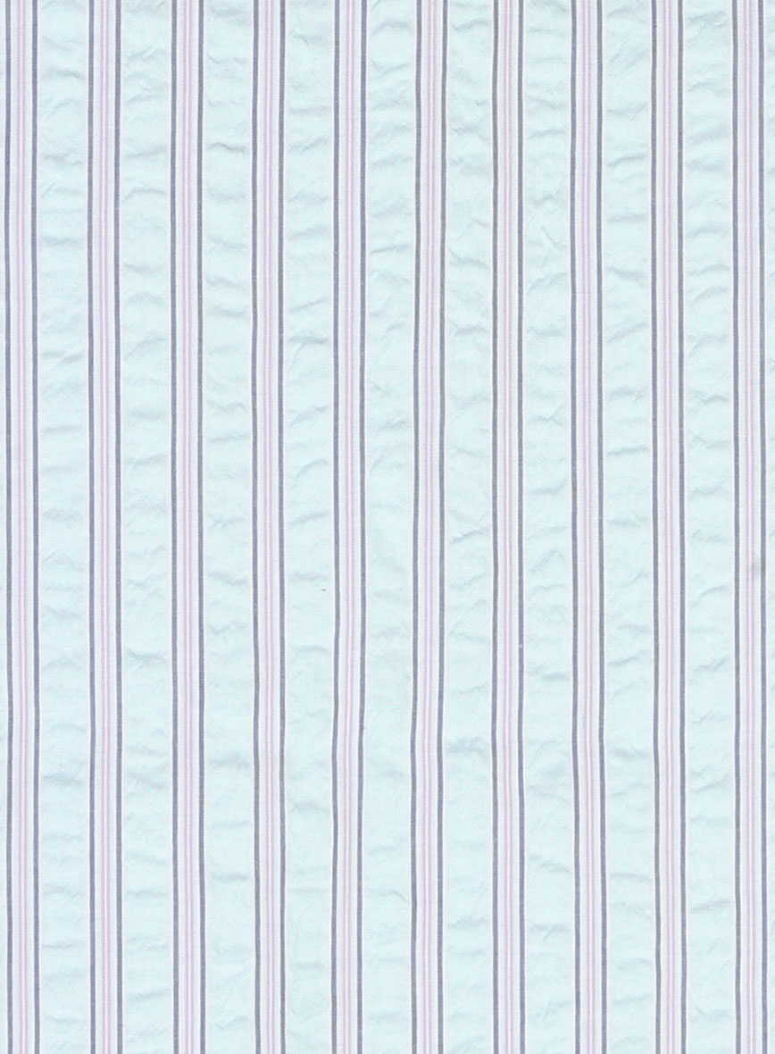 Seafoam Cotton Tencel Shirt - StudioSuits