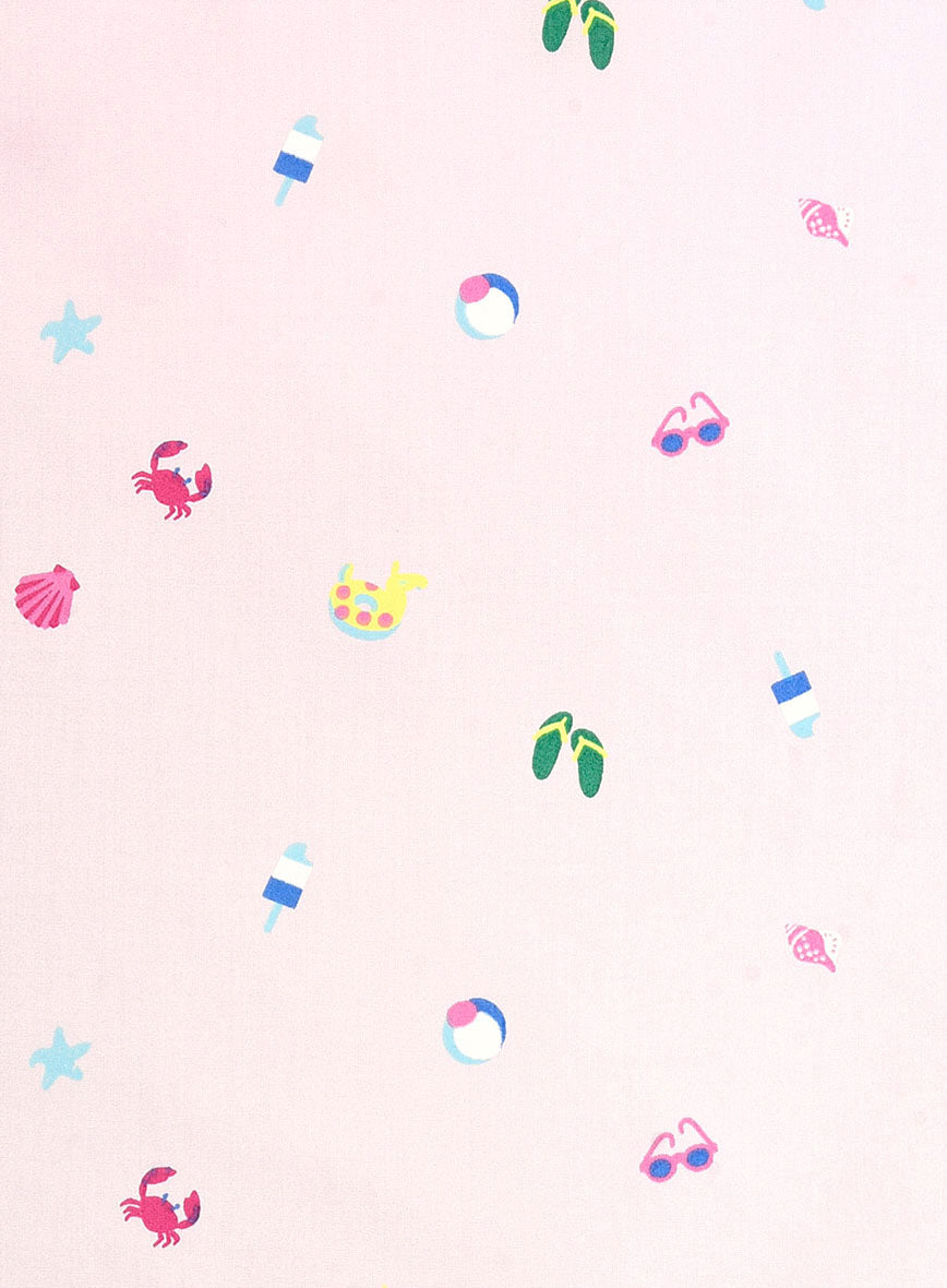 Seaside Doodle Cotton Shirt - StudioSuits